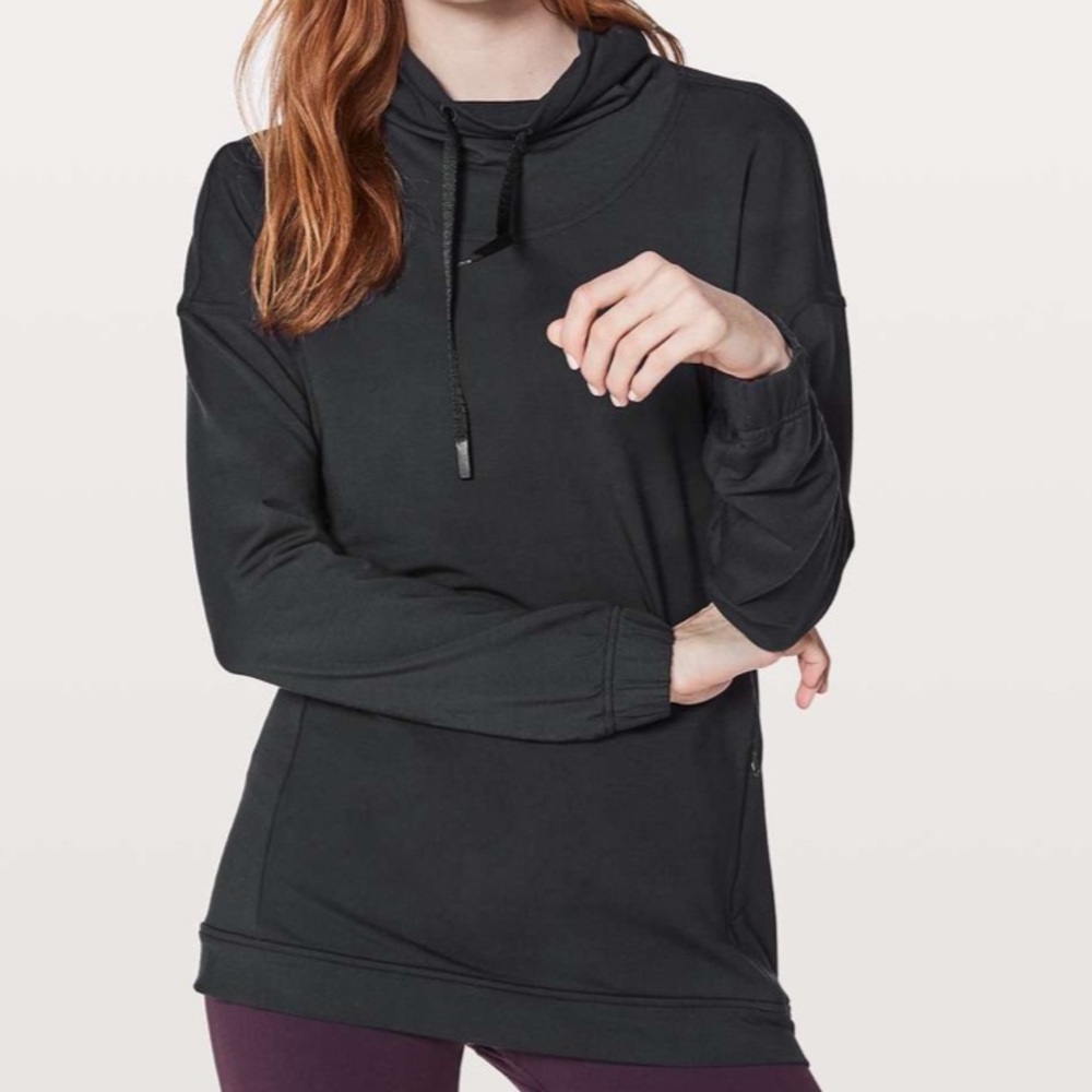Lululemon Twisted & Tucked Long Sleeve Black - Size 6